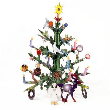 Kerstboom van gerecycled karton