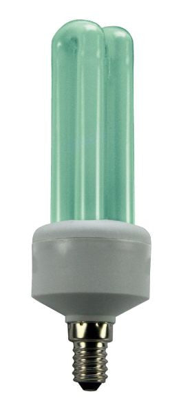 Groen gekleurde spaarlamp 11W E14