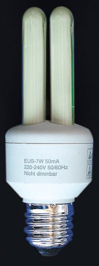 Groen gekleurde spaarlamp 11W E27