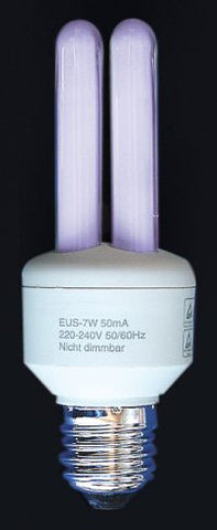 Blauw gekleurde spaarlamp 11W E27