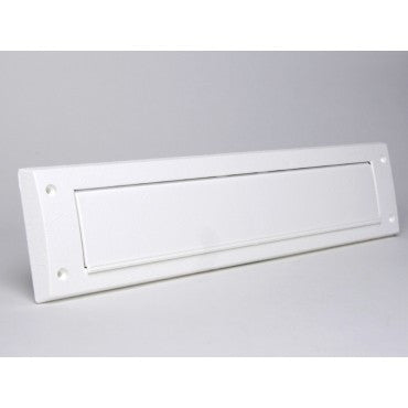 Brievenbusborstel met klep wit