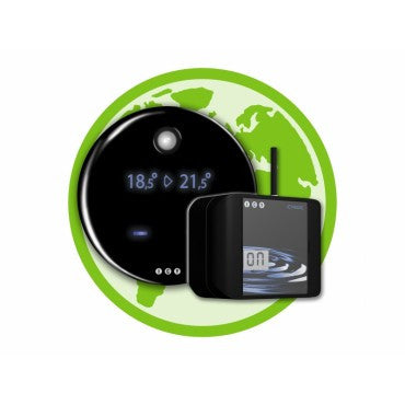 ICY Connect Comfort set met zwarte Slimme Thermostaat PRO